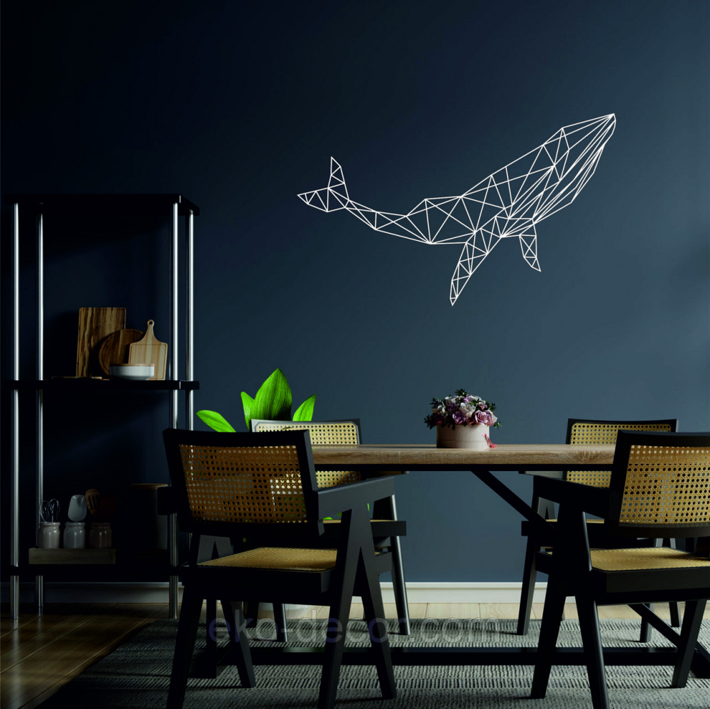 Декоративное настенное Панно «Кит», Декор на стену 50*30 см, Белый Киев - изображение 4