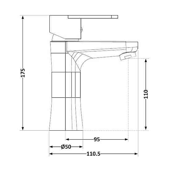 Смеситель для раковины Brinex 37W 001 Киев