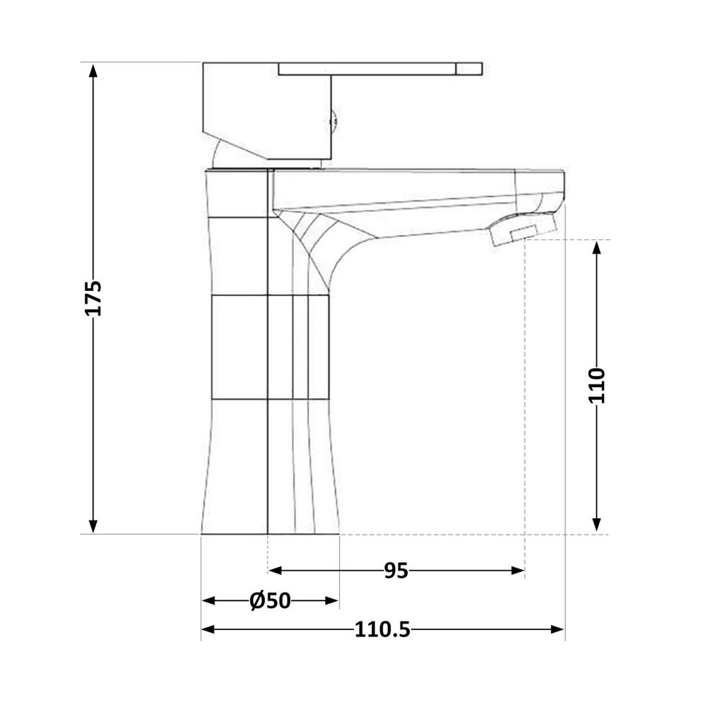Змішувач для раковини Brinex 37W 001 Київ - фото 2