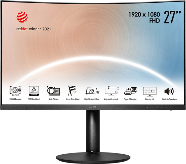 Монітор IPS 27" VA (1920 x 1080) 1500R  4ms 75Hz 1 78/178 /Type C/ HDMI /Mic/HP/колонки 2*1W Київ - фото 1
