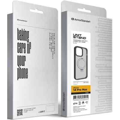 Чехол для мобильного телефона Armorstandart Unit Stand Apple iPhone 14 Pro Max Black (ARM70564) Винница