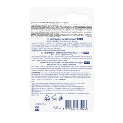 Бальзам для губ Neutrogena Норвежская формула SPF20 5 мл (3574661663371/3574660271096) Винница - изображение 7
