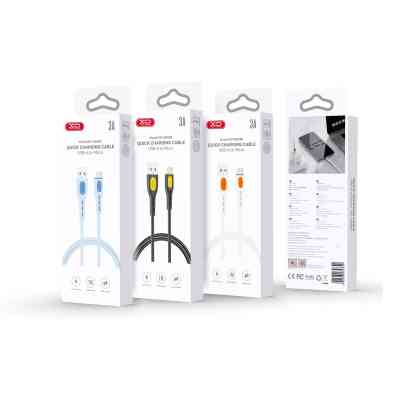 Дата кабель USB 2.0 AM to Micro 5P 1.0m black XO (NB280_M_Black) Винница