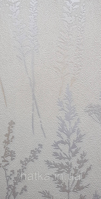 Шпалери вінілові на флізеліні Grandeco Universe 5 гілки листя квіти польові перламутр срібло на бежевому UI3203 Київ - фото 2