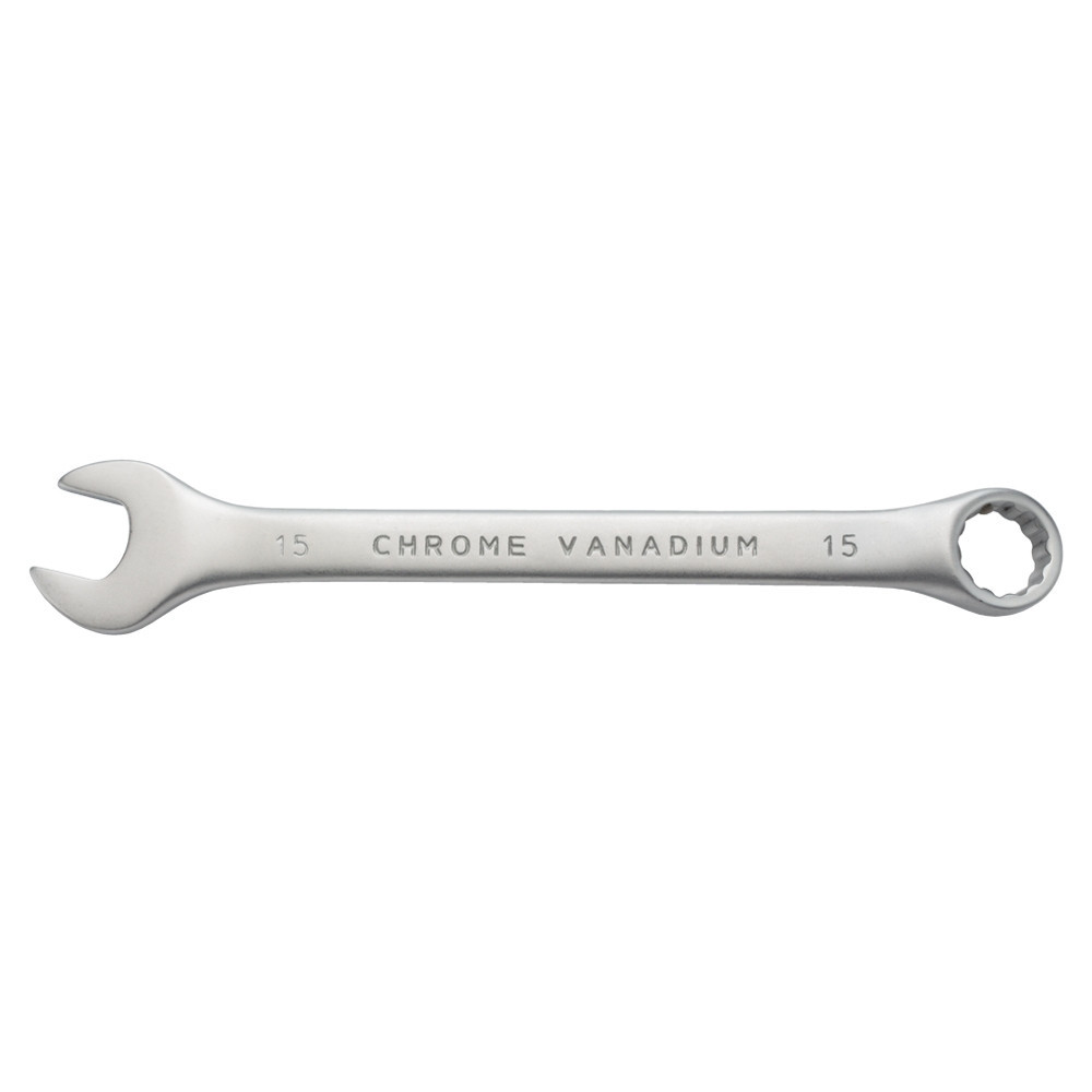 Ключ рожково-накидной 15мм CrV satine с подвесом SIGMA (6021601) Киев - изображение 2