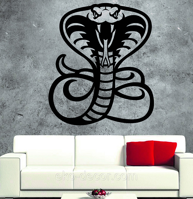 Декоративное настенное Панно «Кобра» , Декор на стену 70*60 см, Черный Киев - изображение 8