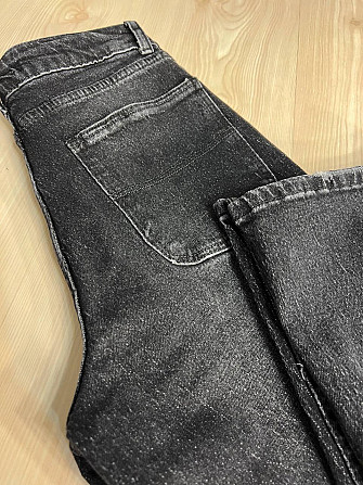 Джинсы женские Q-4 Denim 561-70 палаццо ровные от бедра стрейчевые комфорт, черный, 28, 28, 76 см, 1 Одесса - изображение 8