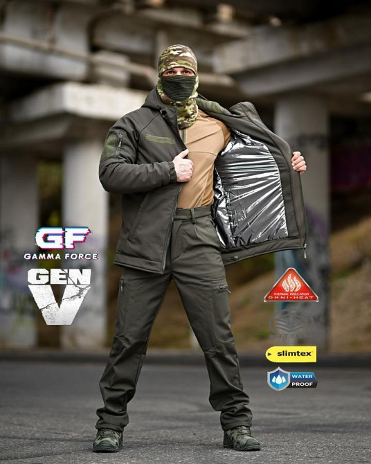 Зимовий тактичний костюм gamma original олива ПП8165 Одеса - фото 11
