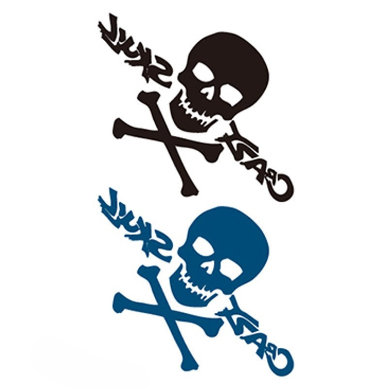 Тимчасове тату на Хелловін Черепа 10 на 6 см чорний Київ - фото 2