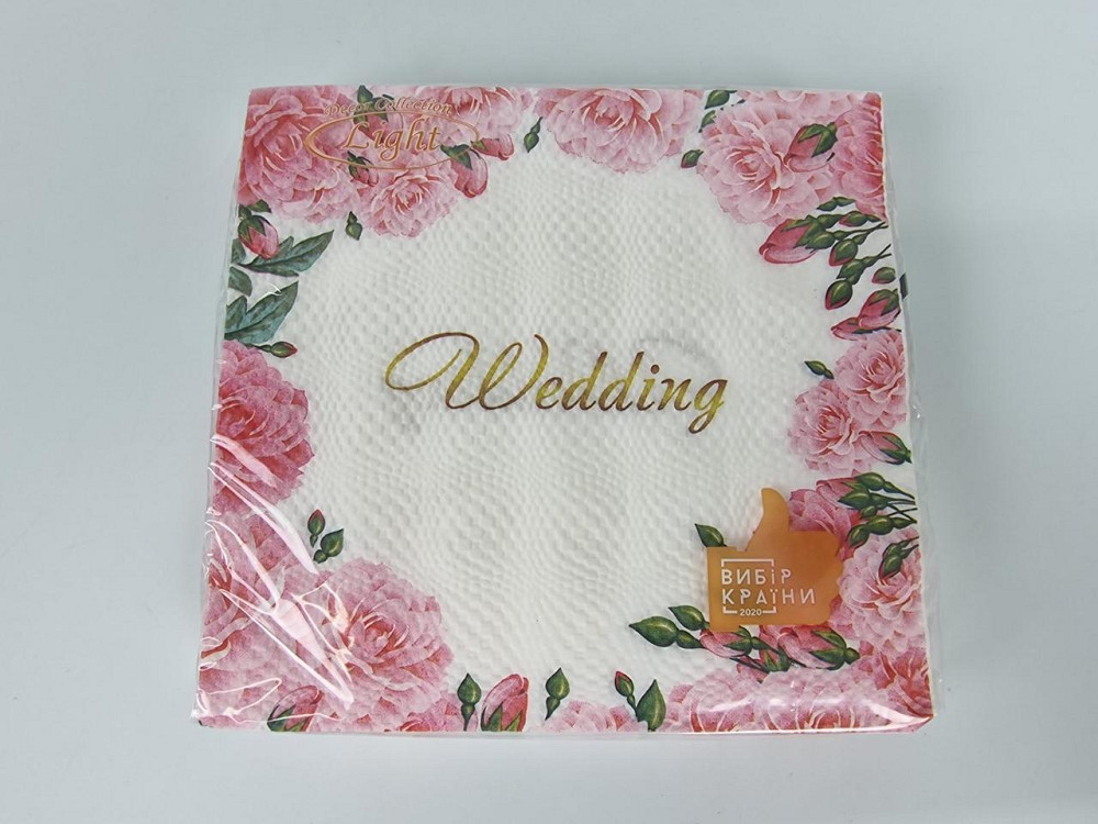 Двухслойная цветочная салфетка (ЗЗхЗЗ, 16шт)  La Fleur Нежные камелии (1301) (1 пачка) Харьков - изображение 1