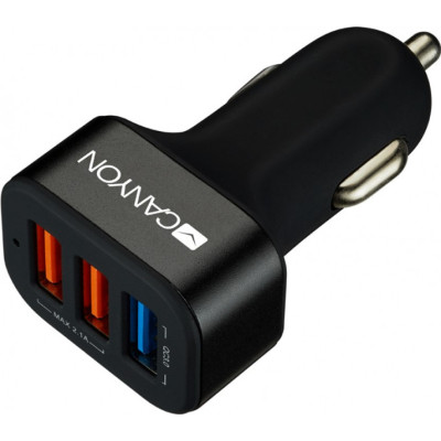 Зарядное устройство Canyon Universal 3xUSB car adapter (CNE-CCA07B) Винница - изображение 1