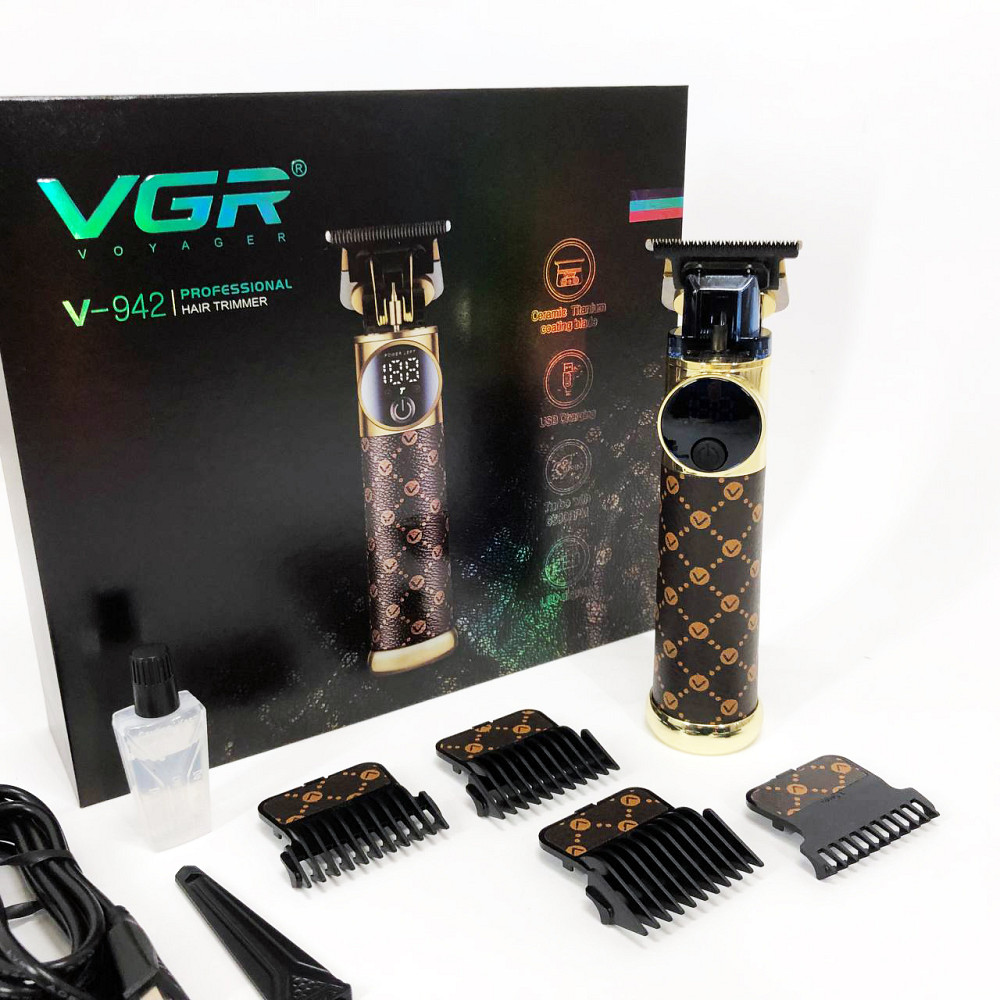 Электронная машинка для стрижки, Беспроводной триммер для стрижки волос Електромашинка HC-57 Львов - изображение 9