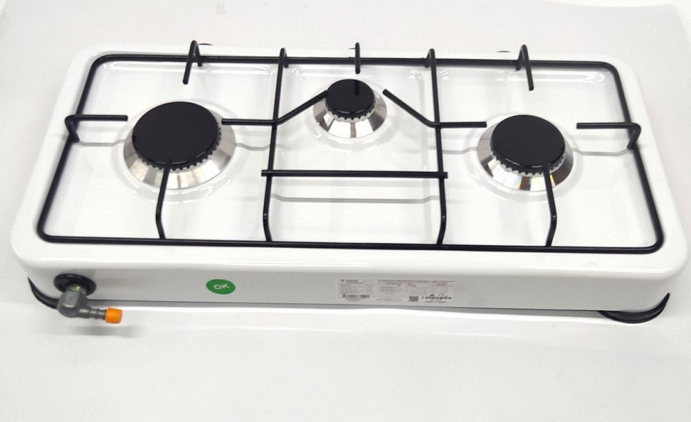 Газовая настольная плита 3 конф. с штуцером подключения КОМПЛЕКТ в ПОДАРОК  CАVAGNA Италия Киев - изображение 4