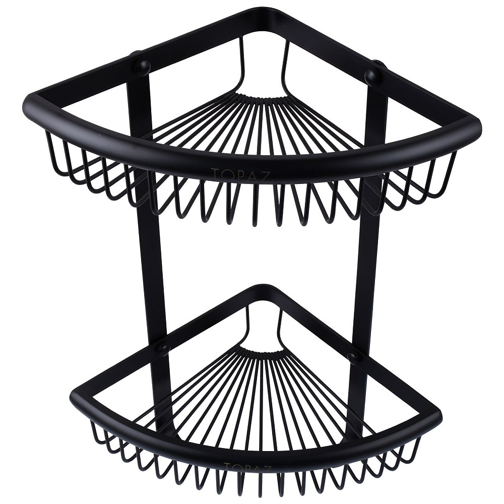 Полка подвійна кутова TOPAZ TKB-4115-2-BL Тернопіль - фото 2