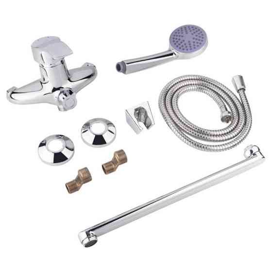 Змішувач для ванни Lidz (CRM) 41 86 005B-1 New з душовим гарнітуром (LIDZCRM204900505) Київ