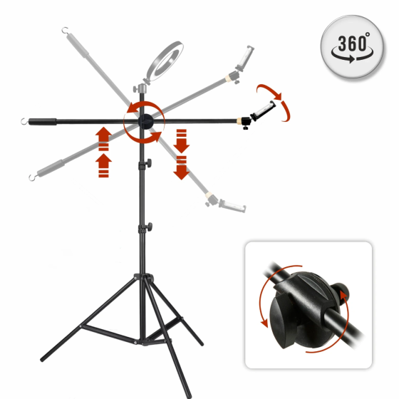 Штатив Журавль для съемки. Напольный штатив с креплением для телефона Киев
