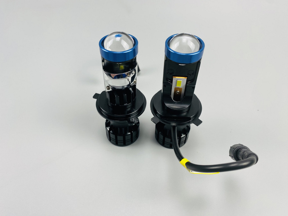 Світлодіодна лампа. (цоколь H4) (к-кт 2 шт) 12V-36V 80W set LED + лінза + чітка світлотінева межа, Мукачево - фото 8