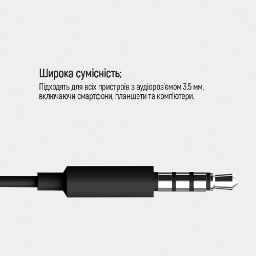 Навушники ColorWay Wired Earphone CW-WD04BK 3,5мм mini-jack чорний Житомир - фото 7