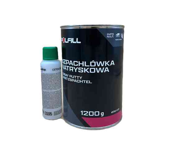 Шпаклівка рідка (розпилюєма)+ затв. 1,2кг біла Polfill Киев