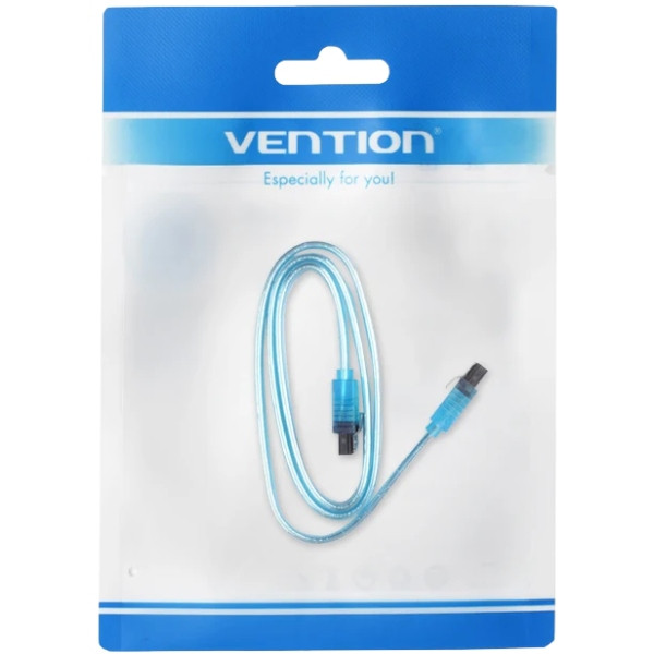 Кабель SATA 3.0 7pin, F/F, 0.5 м, L-конектор, Blue Vention Винница - изображение 4