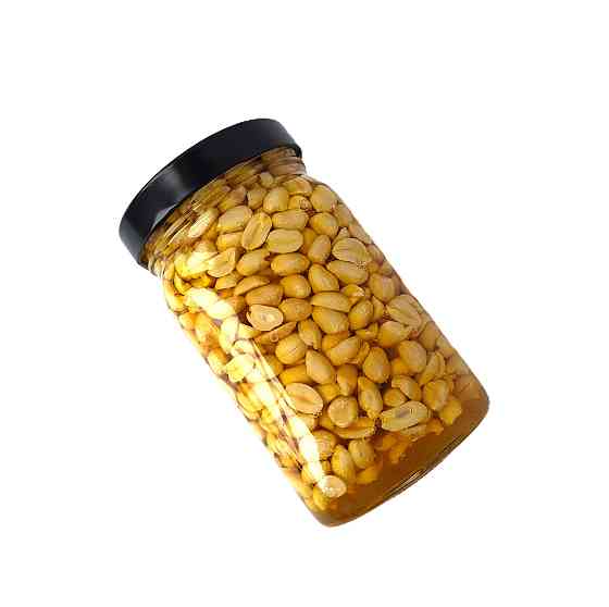 Арахис с мёдом в стеклянной шестигранной баночке 0.900 кг Одесса