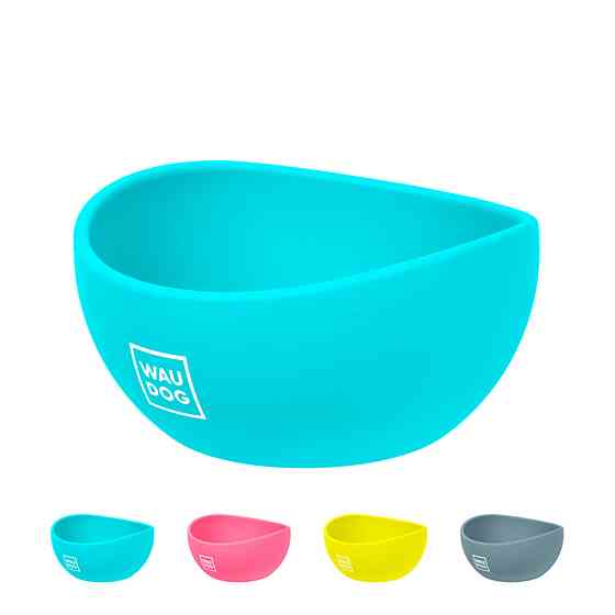 Миска WAUDOG Silicone, 250 мл голубой Киев