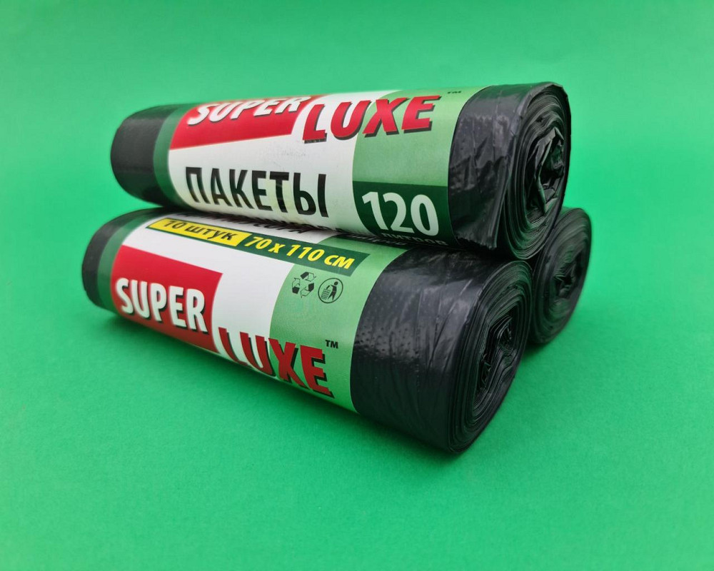Пакети для сміття 120л 10шт Супер Люкс Харків - фото 1