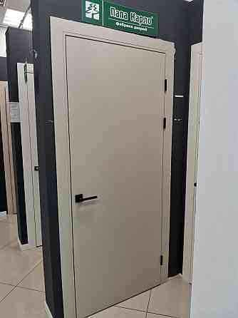 Двери экошпон, Полотно, серия PLATO (PLATO 01с) Светло-серый Киев