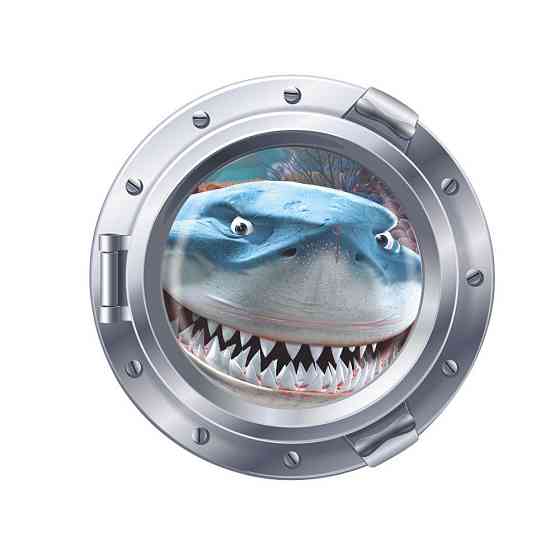 Наклейка на стену Акула В поисках Немо 43 см разноцветный Киев