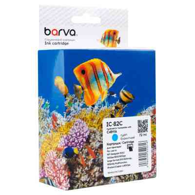 Картридж Barva HP 82 (C4911A) 1400 арк, Cyan (IC-82C) Винница