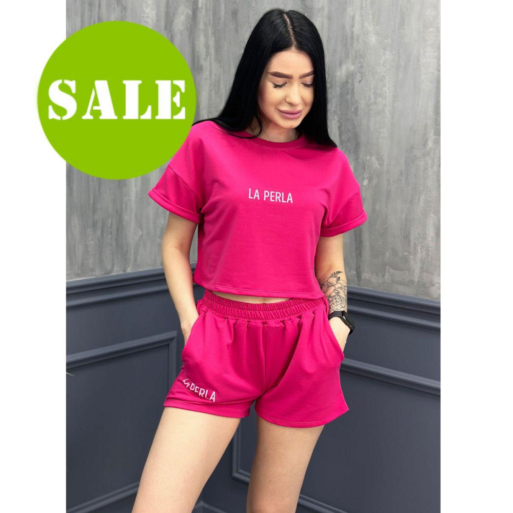 Костюм спортивний з шортами "La perla" оптом | Розпродаж моделі Київ - фото 1