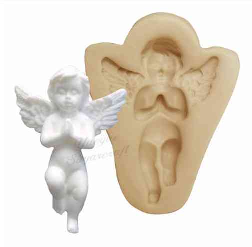 Кондитерський молд "Янгол" - розмір всієї форми 4,5*6см, силікон Київ