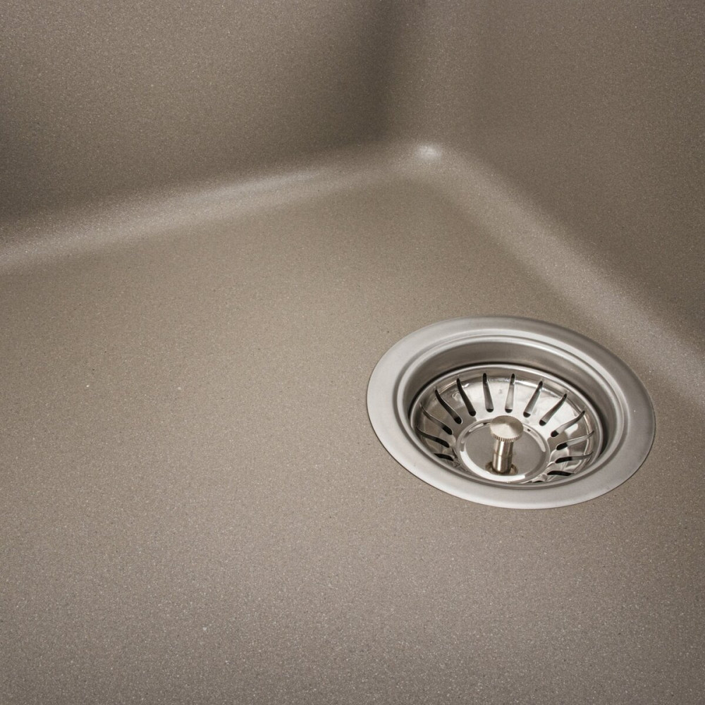 Гранітна мийка для кухні VALESO VERONA 7850 матова Титан Коломия - фото 3