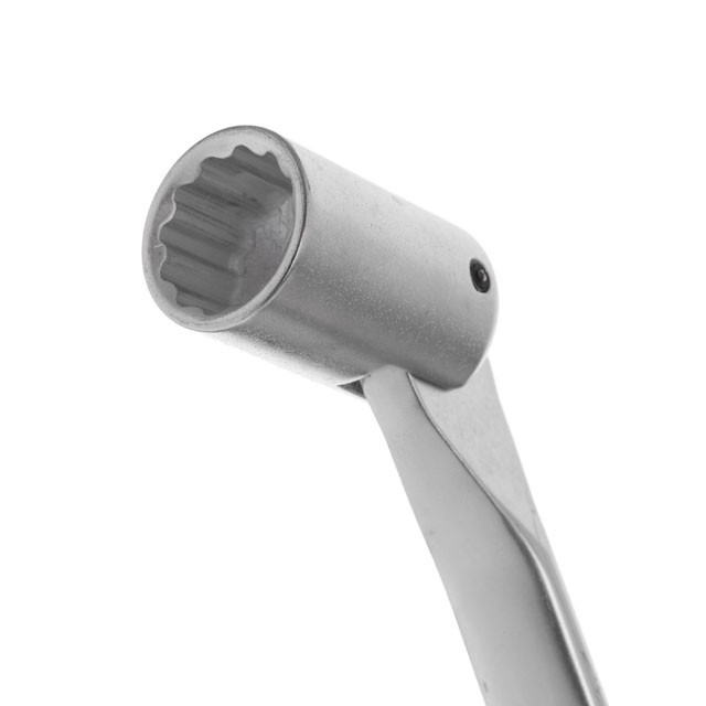 Ключ рожково-накидной, шарнирный, 18 мм, Cr-V, покрытие: сатин-хром INTERTOOL XT-1418 Киев - изображение 3