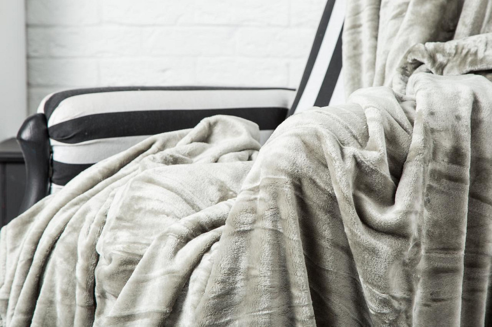 Ecotton Плед Ecotton 220х240 см із мікрофібри Well Soft однотонний сірий Киев - изображение 1