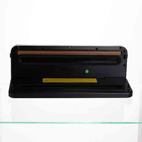 Вакууматор побутовий сенсорний для сухих і вологих продуктів 120 Вт із вбудованим різаком пакувальник вакуумний Сріблястий Київ