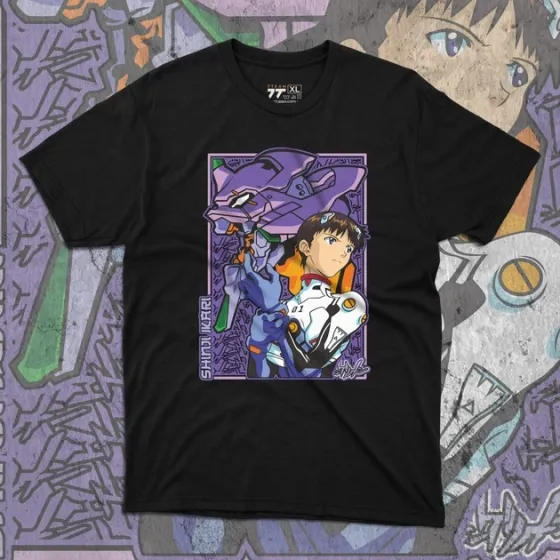 Футболка для подростка мальчика с принтом Evangalion Икари Синдзи Размер 160 Anime10658 Днепр