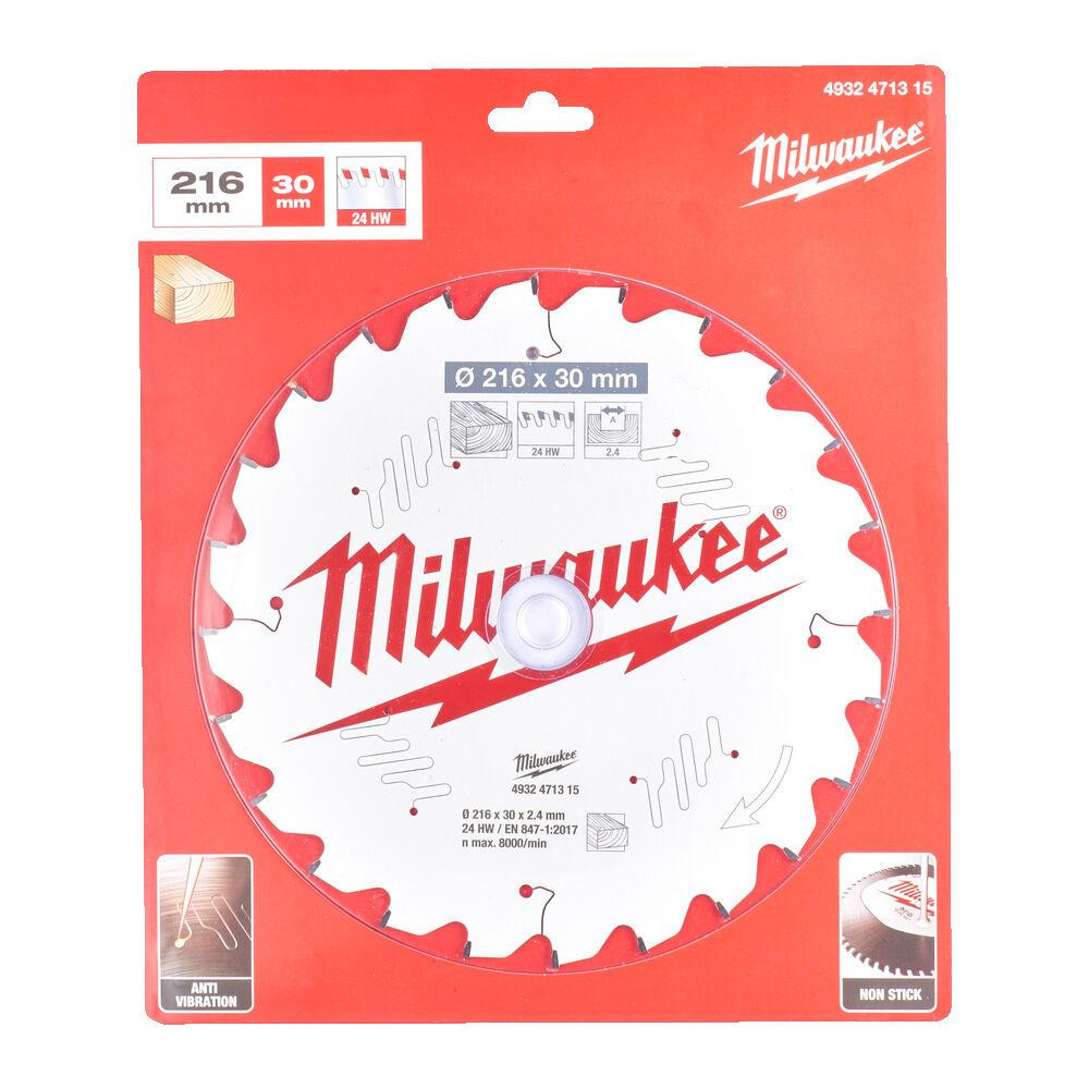 Диск пиляльний PFTE MILWAUKEE, O216х30х2,4мм, 24 зуб. Одесса - изображение 1