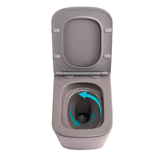 Унітаз підвісний Tern Ultra Quiet 490×365×325 мм, Stone Grey, із сидінням Slim Duroplast/Soft-close/Quick Release Київ