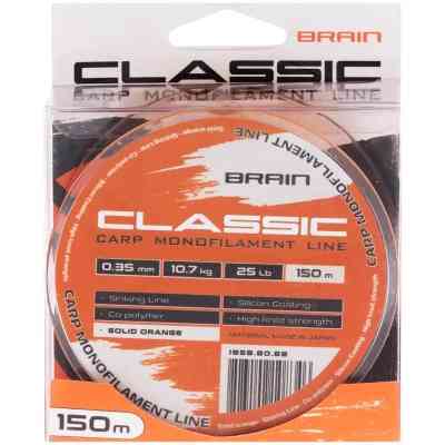 Леска Brain Classic Carp Line (solid orange) 150m 0.35mm 25lb 10.7kg (1858.80.88) Винница