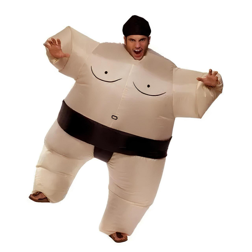 Надувний костюм Сумо RESTEQ - костюм борця Sumo для дорослих (зріст 150-200 см), карнавальний прикольний костюм з вентилятором для Київ - фото 2