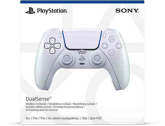 Геймпад бездротовий Sony PlayStation 5 DualSense Chrome Pearl (1000050600) ( 24682 ) Харків