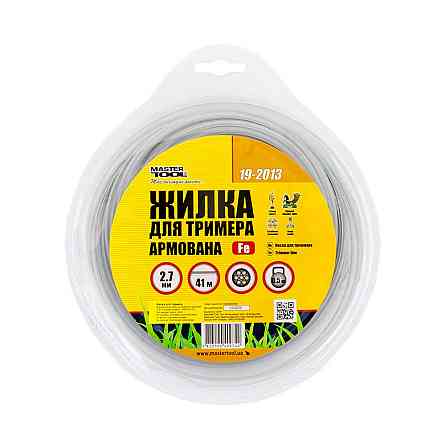 Волосінь для тримера MASTERTOOL КОРД зі сталевим осердям 2.70 мм 41 м (блістер) 19-2013 Рівне