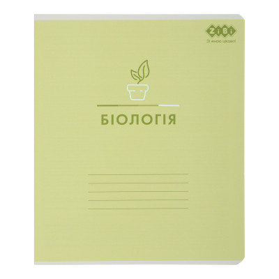 Тетрадь ZiBi предметная PASTEL 48 листов клетка, биология (ZB.1701-15) Винница - изображение 1