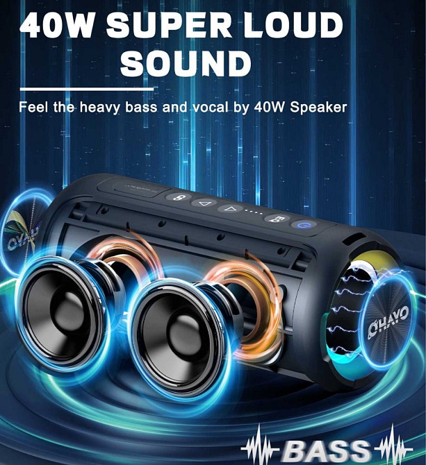 Bluetooth-колонка Ortizan X8 Pro 40 Вт Стерео TWS. Нова запаяна. Київ - фото 2