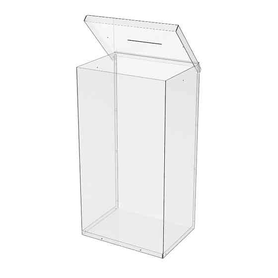 Ящик EKOSTAR без замка для пожертвований и сбора денег 270x200x500. Объем 27 литров Киев