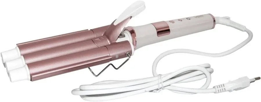 Плойка для волосся VGR V-599 потрійна хвиля 3 хвилі, 50W, регулювання температури 140–220°C Одеса - фото 5