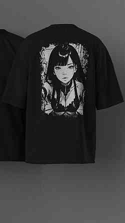 Футболка женская с принтом  44 Черная 2634325596 Днепр