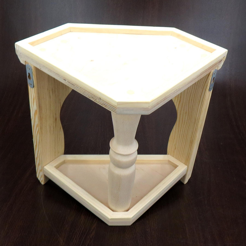 Угловая настенная полка 