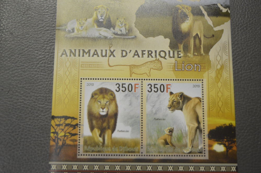 Джибути. Фауна. Техника. Блок. 2013 год (М) Полтава - изображение 1